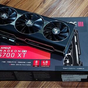 AMD Radeon RX 6700 XT Graphics Card - Black and Red